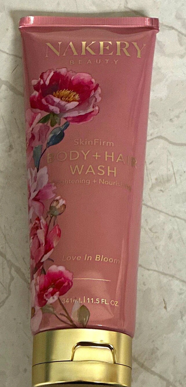 NAKERY Beauty SkinFirm Body Wash + Hair Love In Bloom 11.5 fl oz full size new